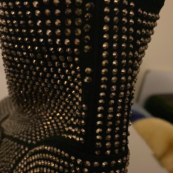 Silver Embellished Combat Boot - Picture 12 of 12